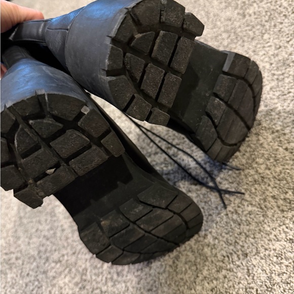 EUC UNILADY BOUTIQUE 8.5/9 Black Women's Moto Boots - Picture 3 of 6